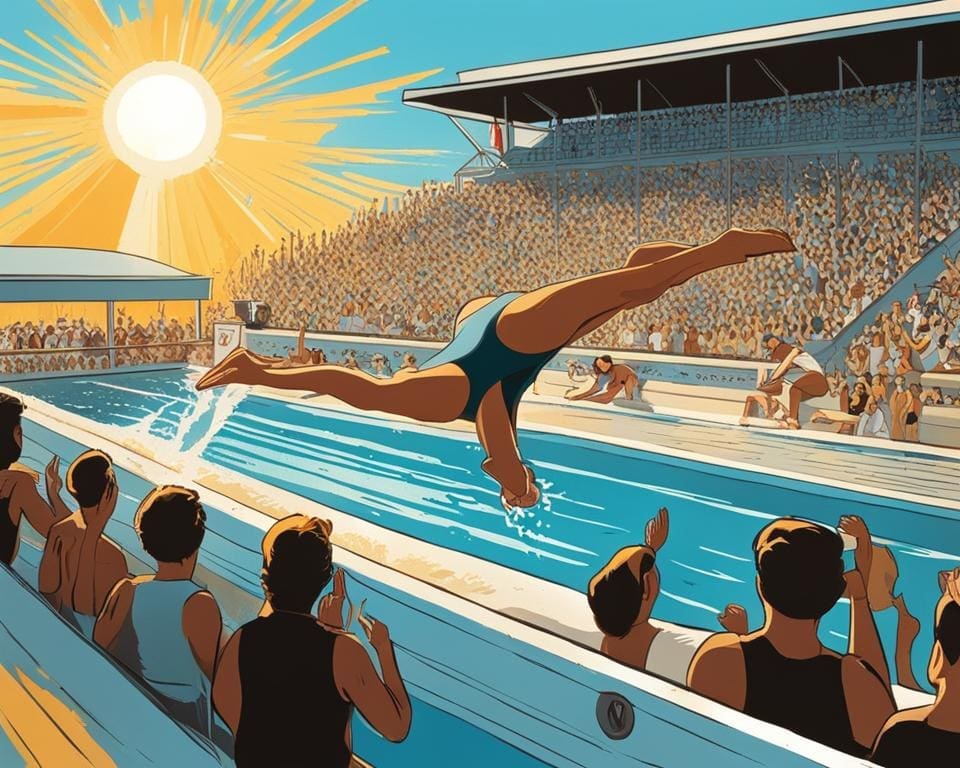 De geschiedenis van zwemmen als sport.