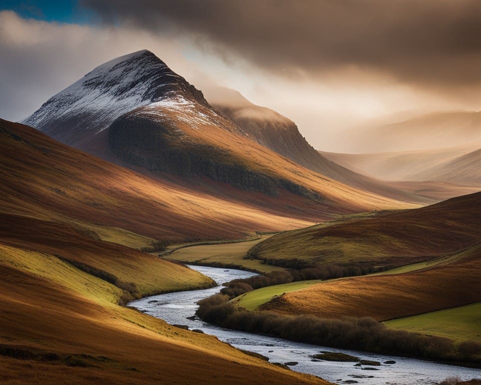 panoramische uitzichten in de Schotse Hooglanden