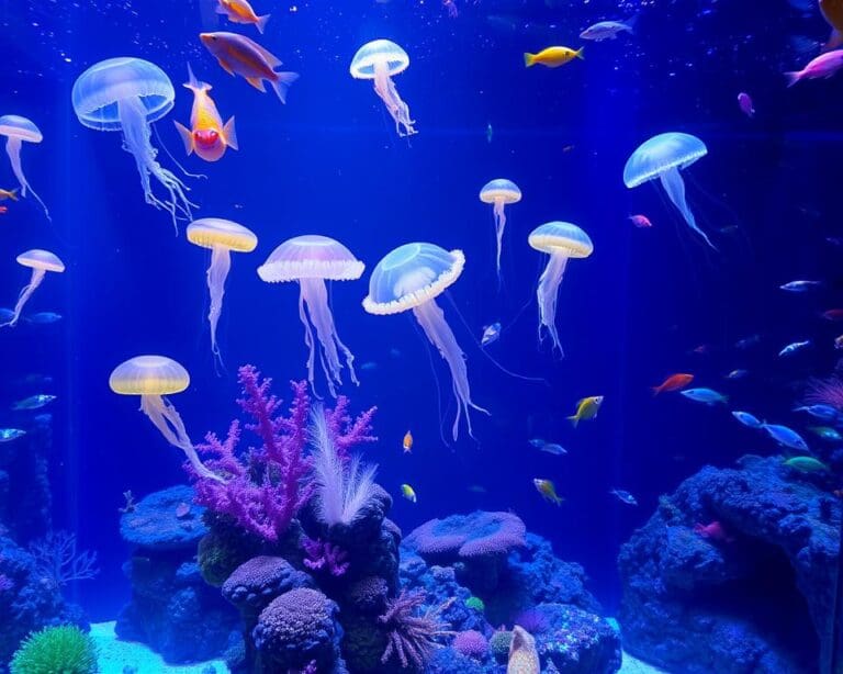 Bezoek een aquarium met zeldzame zeewezens