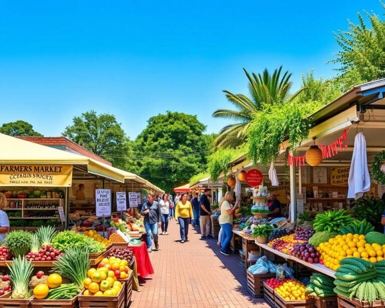 Bezoek een boerenmarkt vol verse lokale producten