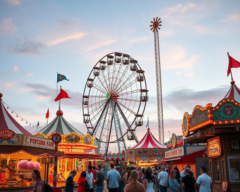 Bezoek een kermis vol nostalgische attracties en lekkernijen