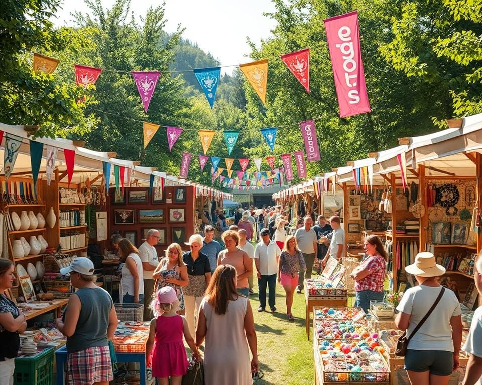 Bezoek een klein ambachtenfestival vol handgemaakte producten