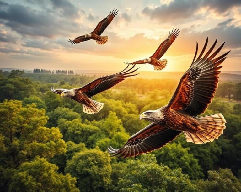 Bezoek een roofvogelshow in een natuurpark