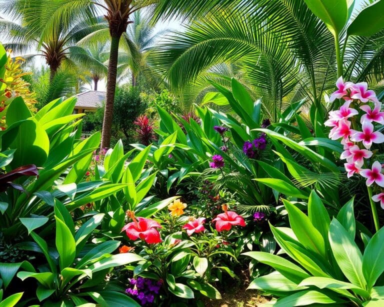 Bezoek een tropische tuin met exotische planten en bloemen