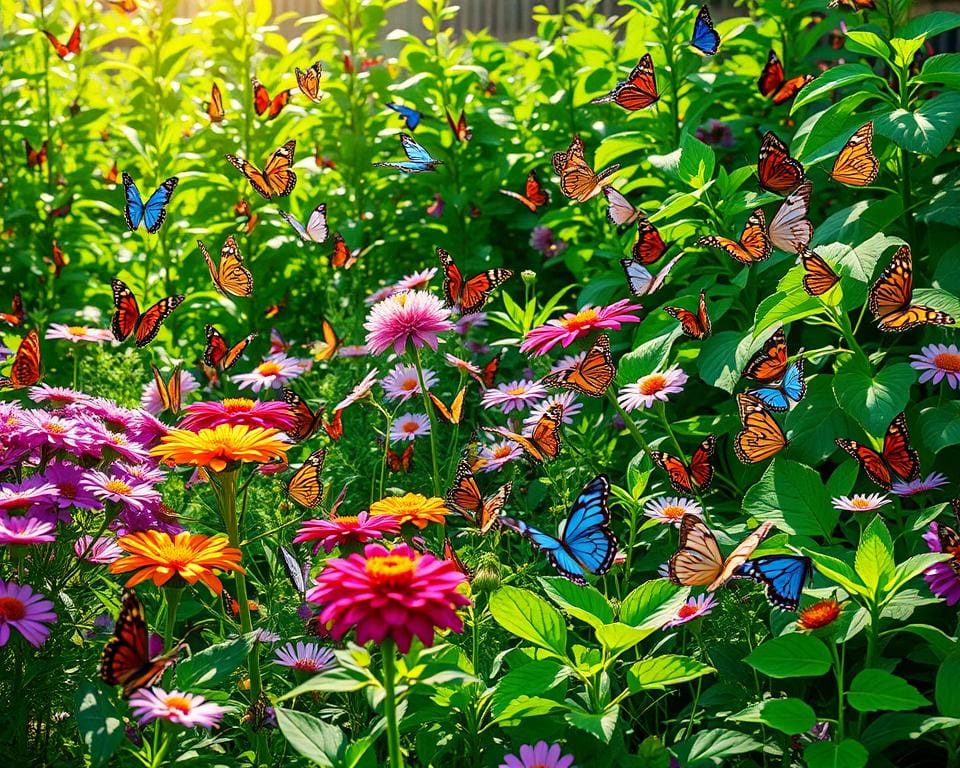 Bezoek een vlindertuin vol kleurrijke soorten