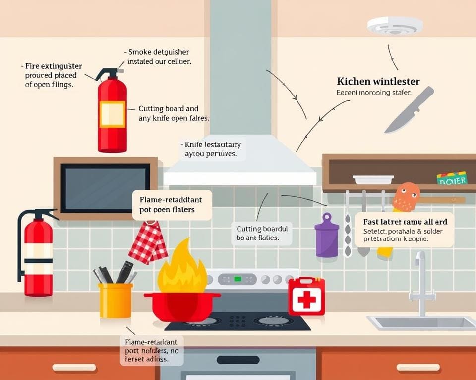 Brandveiligheid tips in de keuken