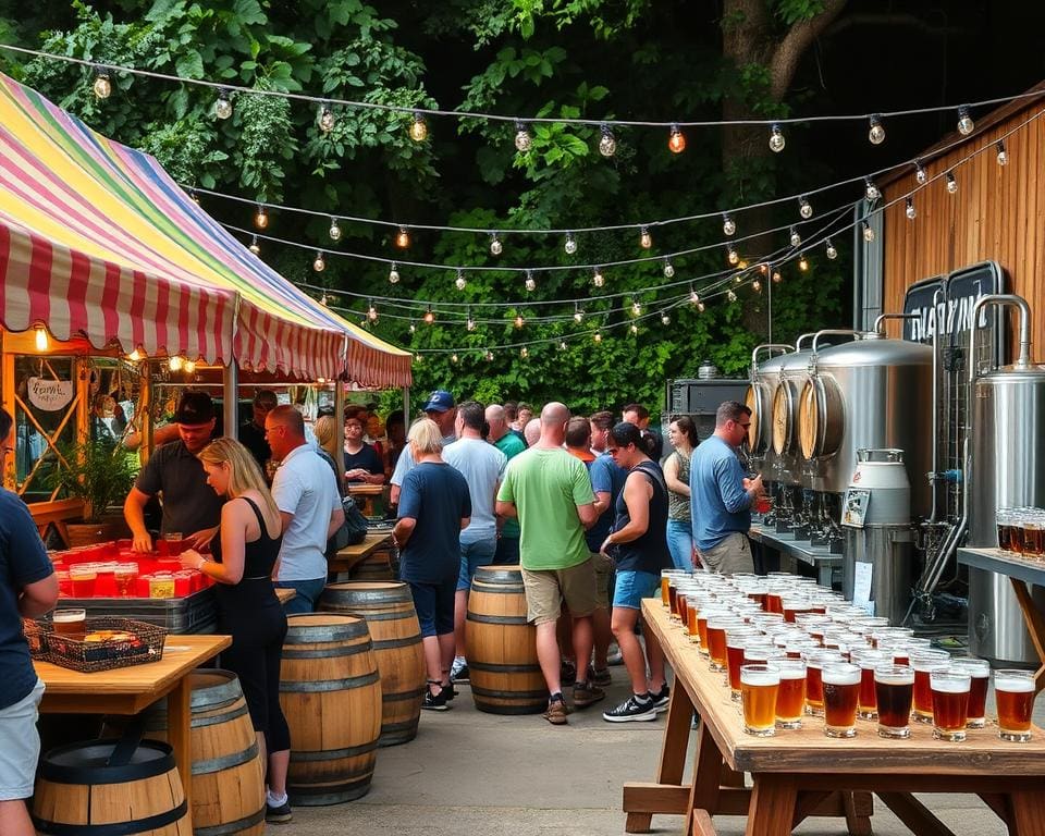 Ga naar een bierfestival met proeverijen en workshops