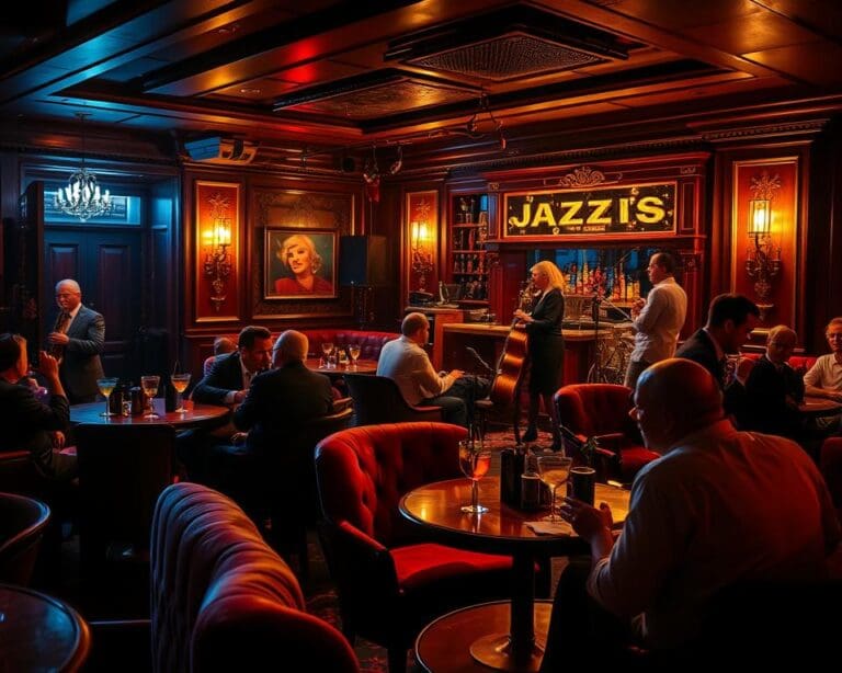 Ga naar een jazzavond in een retro stijl club