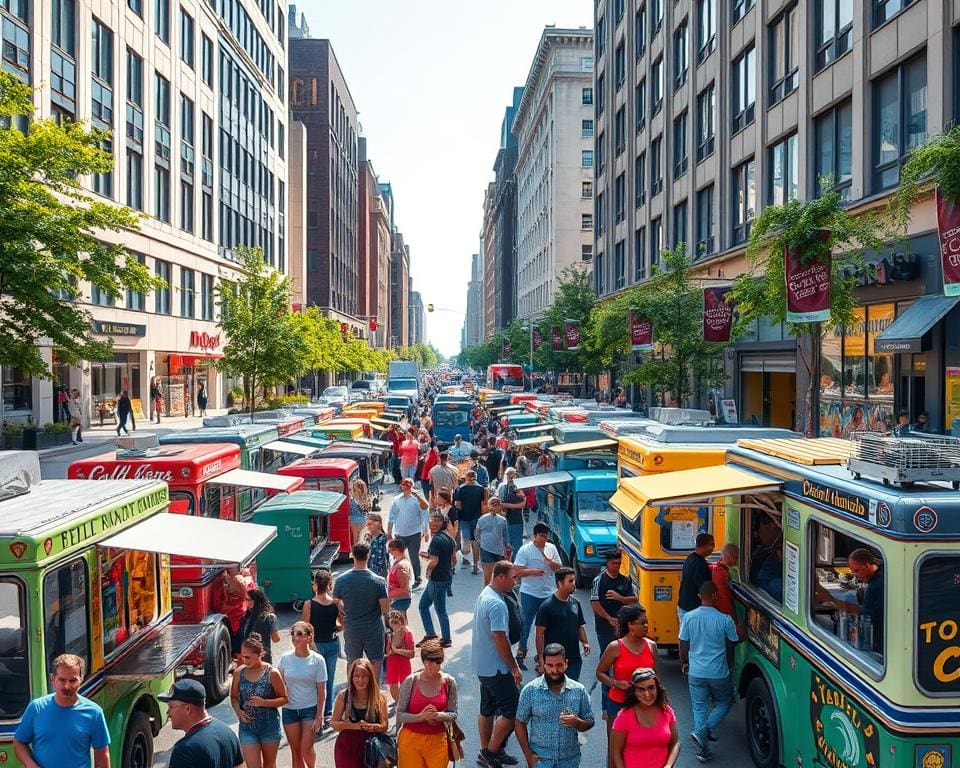 Ga op stadsavontuur met een foodtruck route