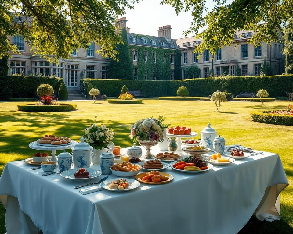 Geniet van een brunch op een historisch landgoed