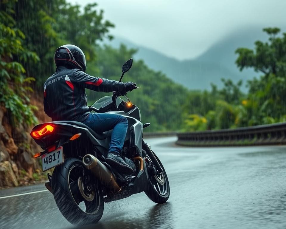 Motorrijden in de regen: Veiligheidsmaatregelen