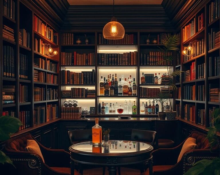 Ontdek een geheime cocktailbar achter een boekenkast