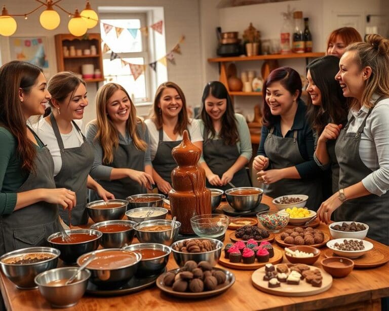 Ontdek een workshop chocolade maken met vrienden