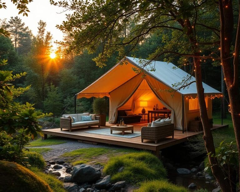 Ontsnap naar een luxe glamping ervaring in de natuur