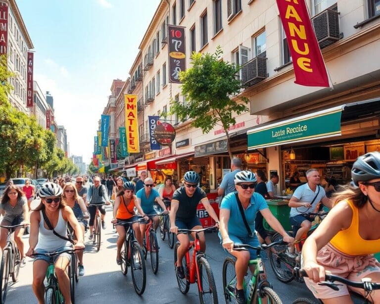 Probeer een culinaire fietstocht door de stad