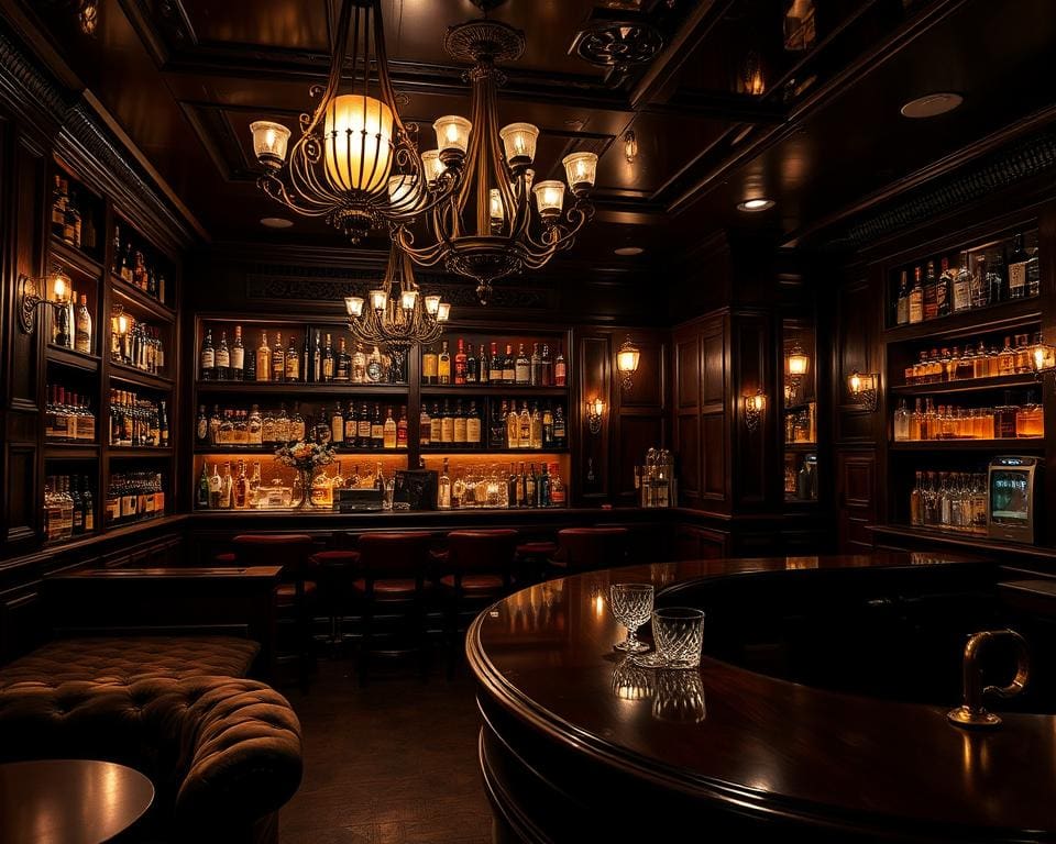 Speakeasy bar ambiance