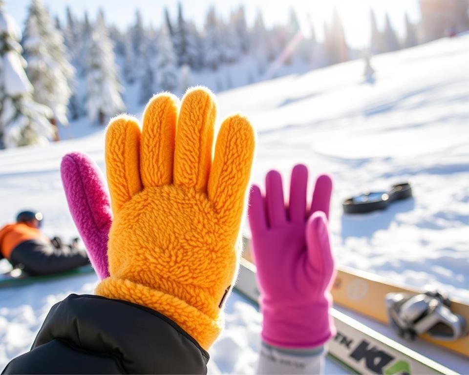 Warme fleecehandschoenen voor sportieve winterdagen