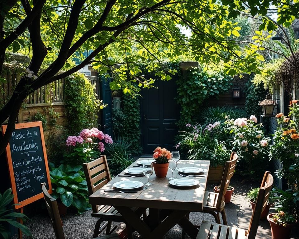 beschikbaarheidsinformatie lunchtuin