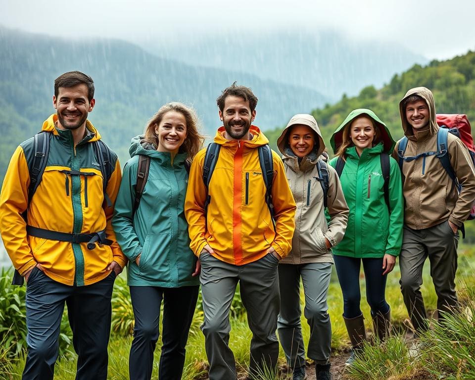 beste regenkleding voor wandelaars