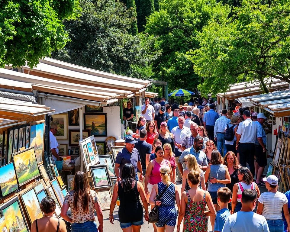 lokale kunstmarkt