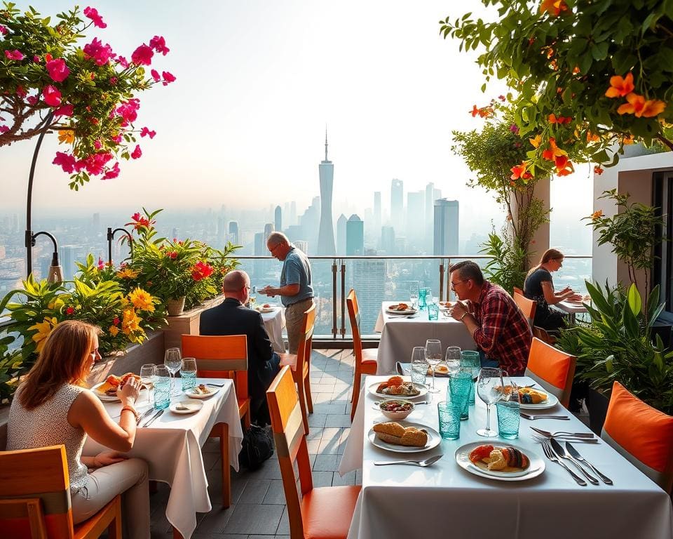 rooftop dining ervaring