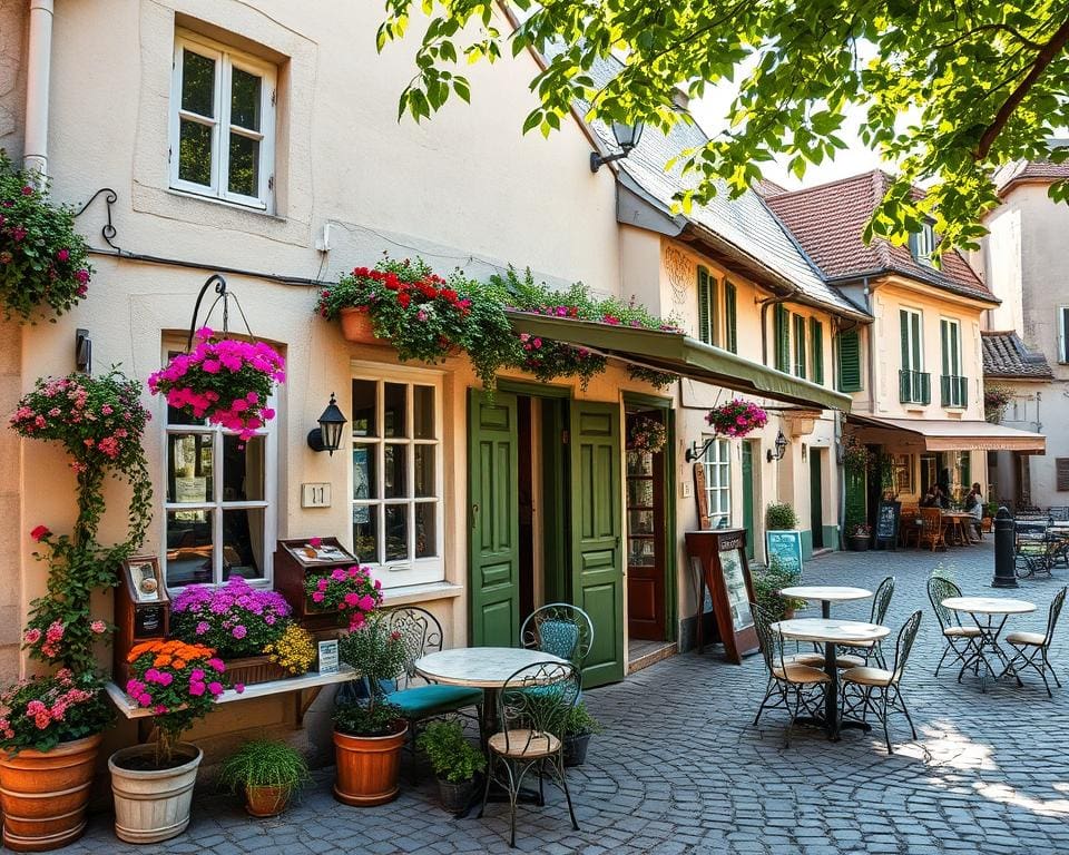 schattige cafés