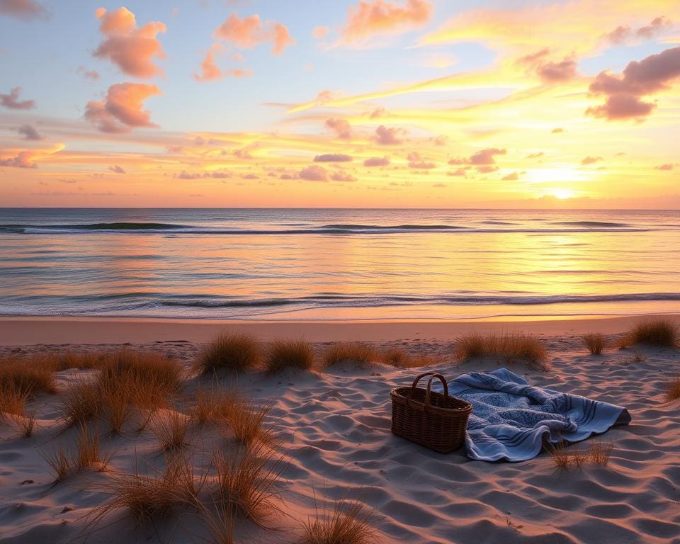 strandwandeling zonsondergang natuur ontspanning