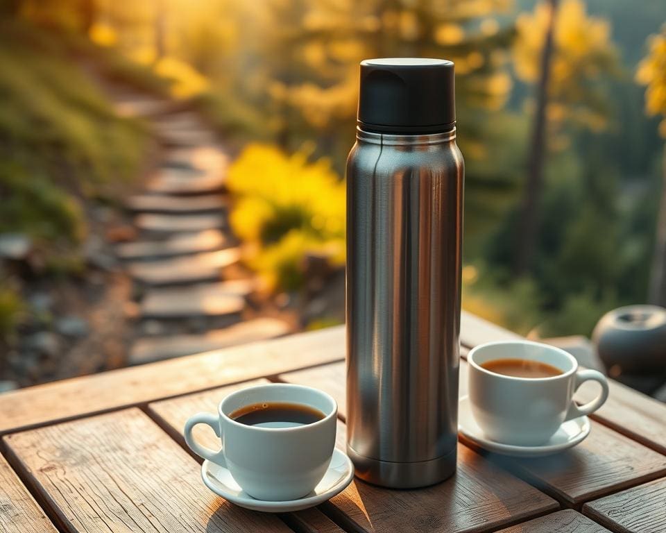 thermoskan en warme dranken onderweg