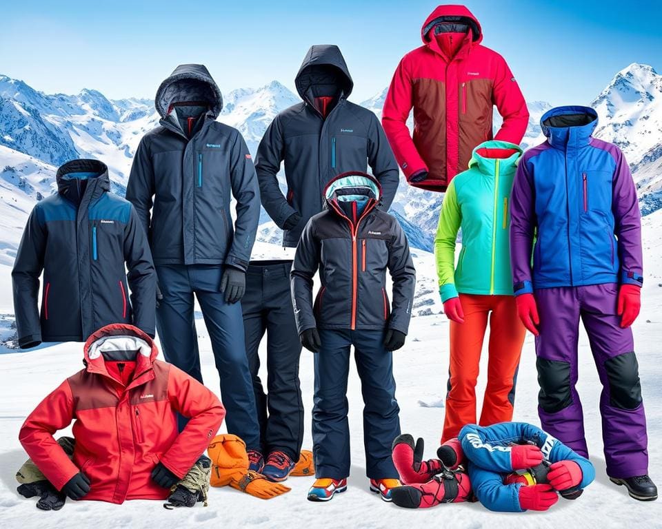 types thermokleding voor wintersport