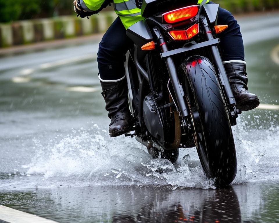 veiligheidsmaatregelen motorrijden in de regen