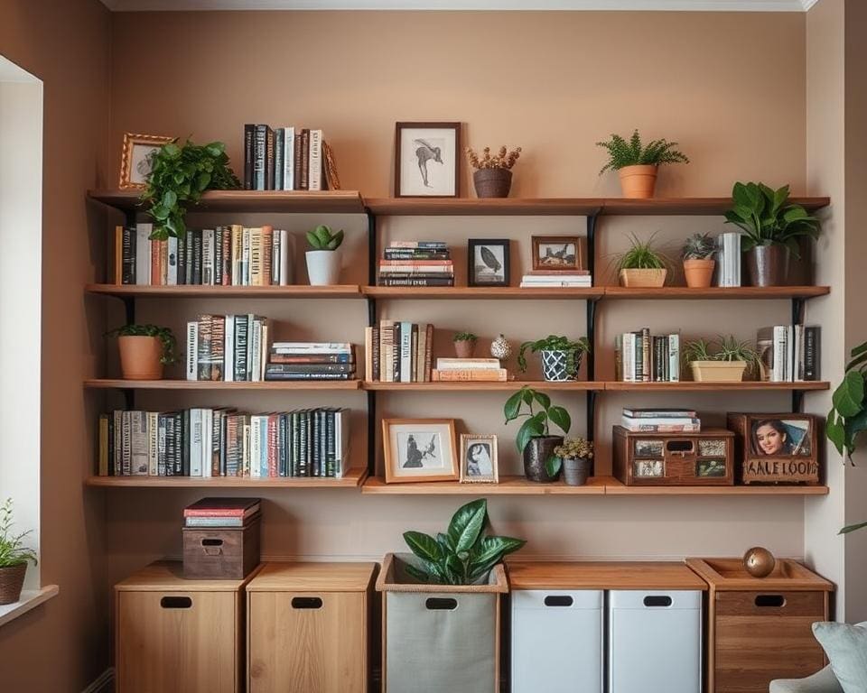 Wandplanken voor extra opbergruimte in huis