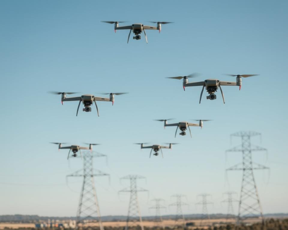 drones inspectie hoogspanningslijnen